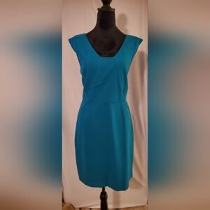 Ann Taylor Green Sleeveless Sheath Mini Dress